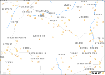 map of Gunung Canggak